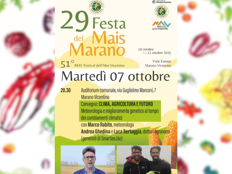 Smarties.bio at the Festa del Mais Marano: agricultural tradition and innovation for the future
