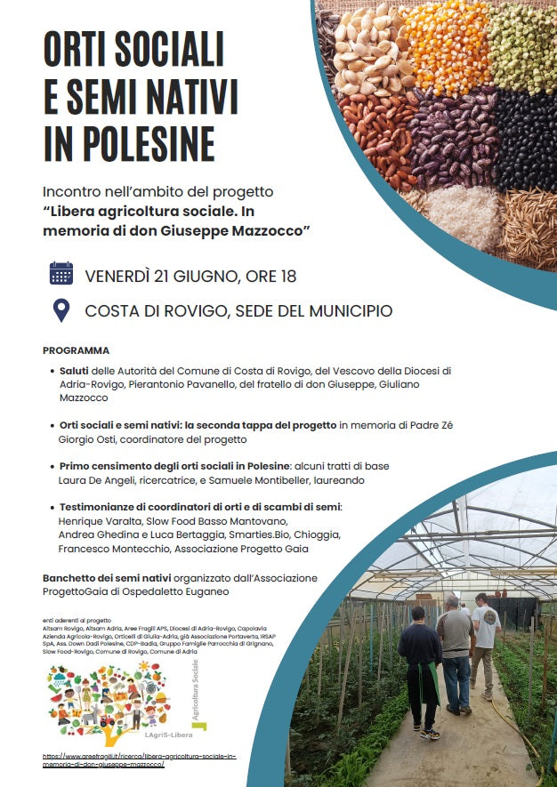 Orti sociali e semi nativi in Polesine