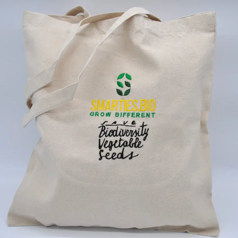 Tote Bag “Smarties.bio – Grow Different” | Smarties.bio