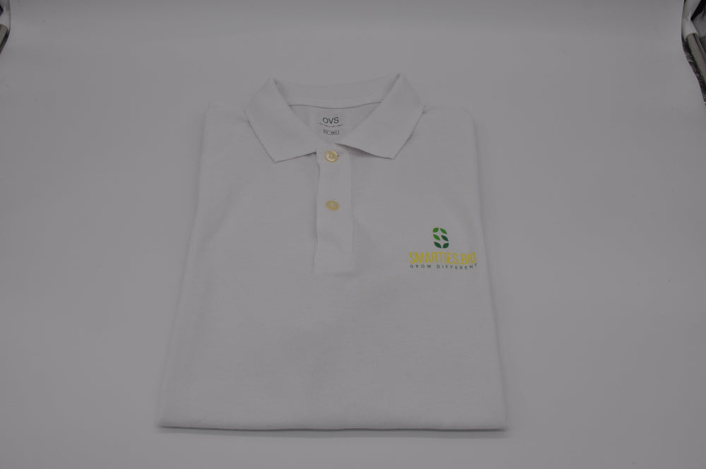 
                  
                    Polo shirt “Smarties.bio – Grow Different”
                  
                
